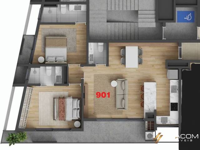 #A17-108356 - Apartamento para Venda em Florianópolis - SC - 2